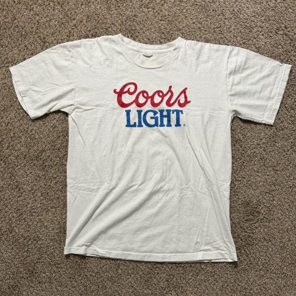 Vintage 90s single stitch coors light shirt